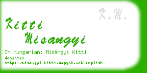 kitti misangyi business card