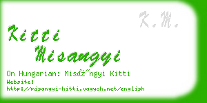 kitti misangyi business card